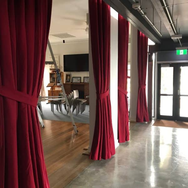 Imported Theatre Fabrics ayered acoustic wool curtains